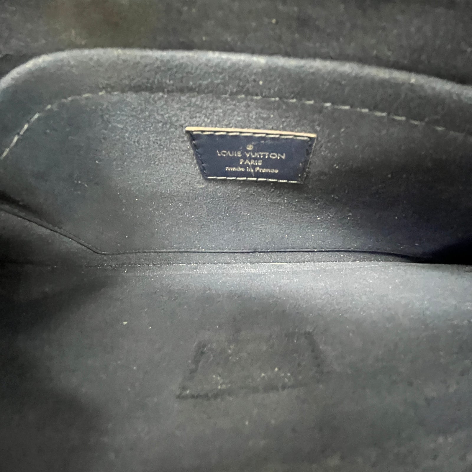 Women's Epi Leather Pouch Navy - Photo 9