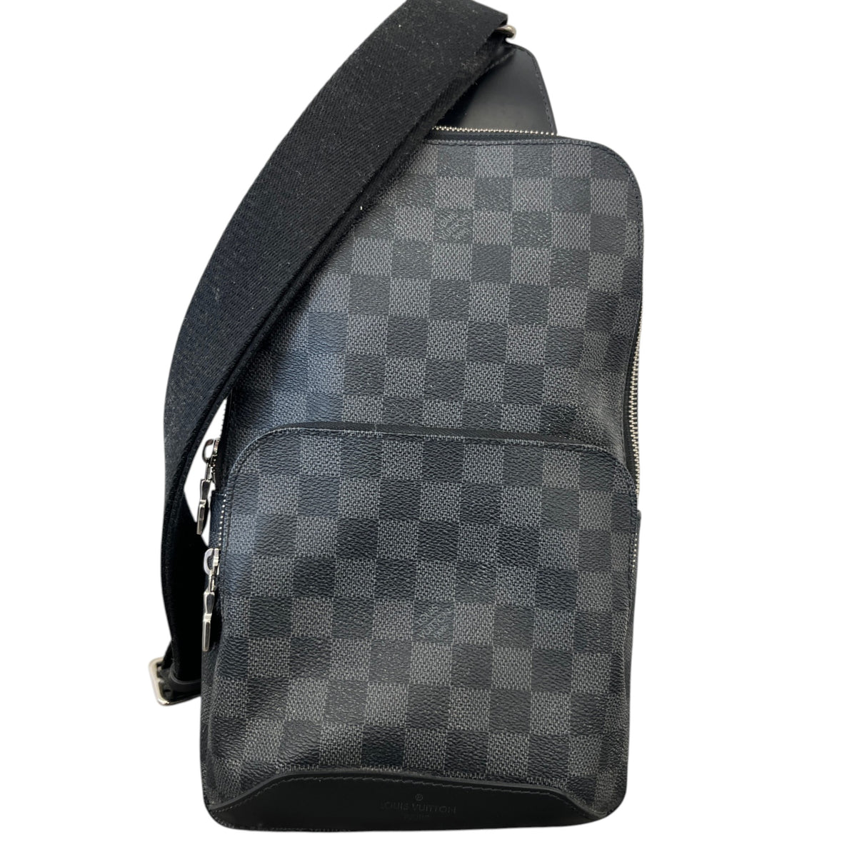 Men's Damier Graphite Avenue Sling Messenger Bag Black - Photo 1
