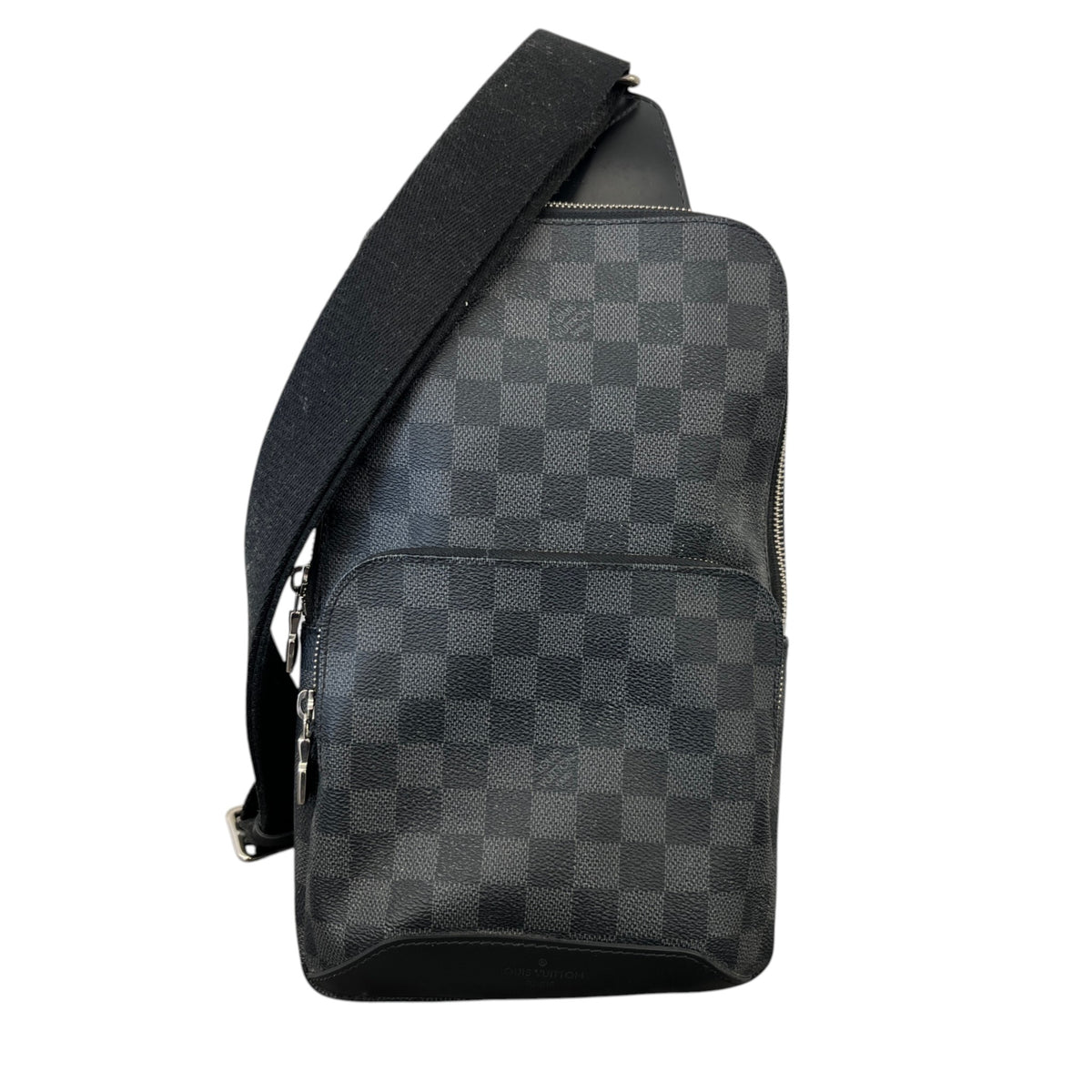 Men's Damier Graphite Avenue Sling Messenger Bag Black - Photo 4
