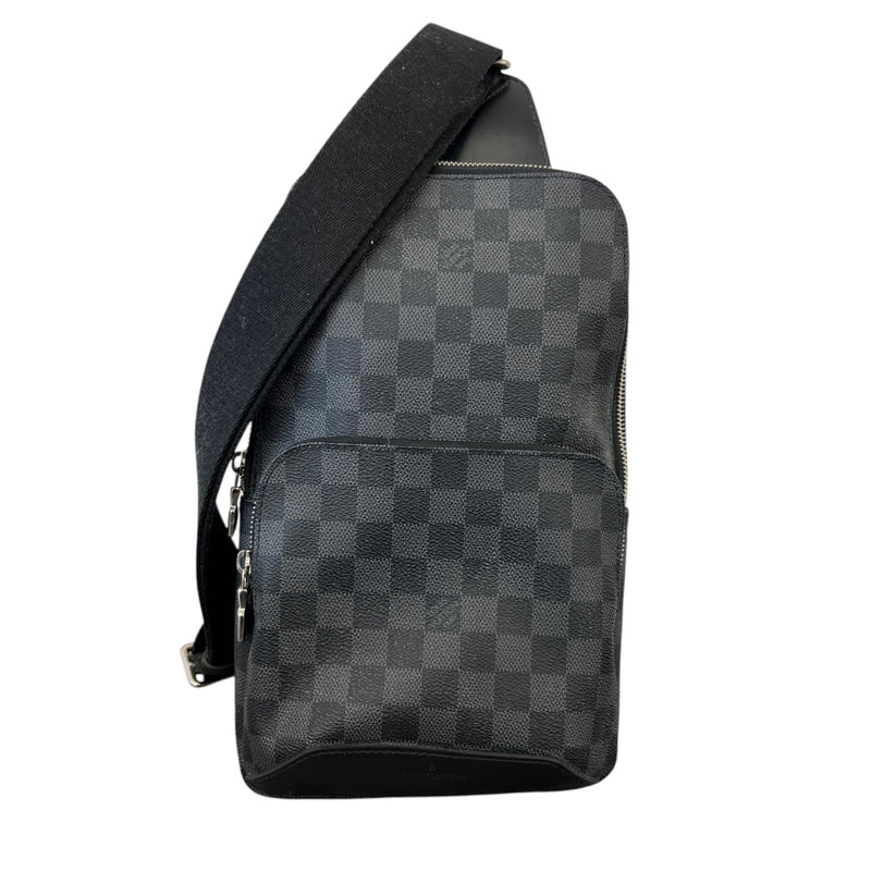 Men's Damier Graphite Avenue Sling Messenger Bag Black