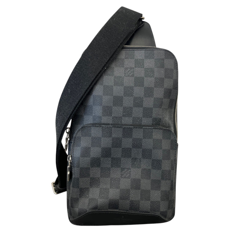 Men's Damier Graphite Avenue Sling Messenger Bag Black