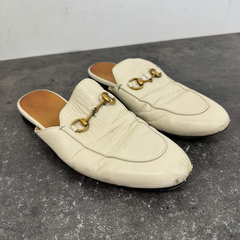 Women's Princetown Loafers Cream Size EU 38.5 / UK 5.5