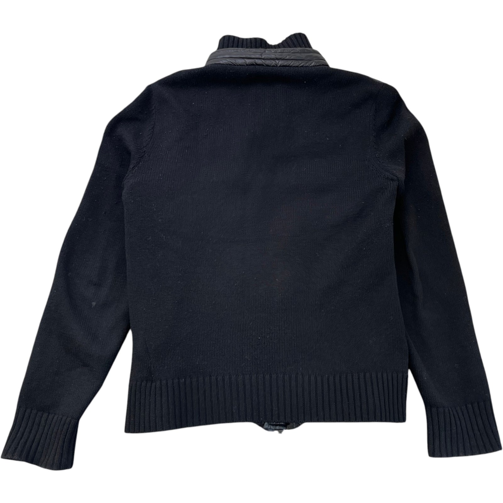 Men's Cardigan Tricot Down Jacket Black Size L - Photo 2