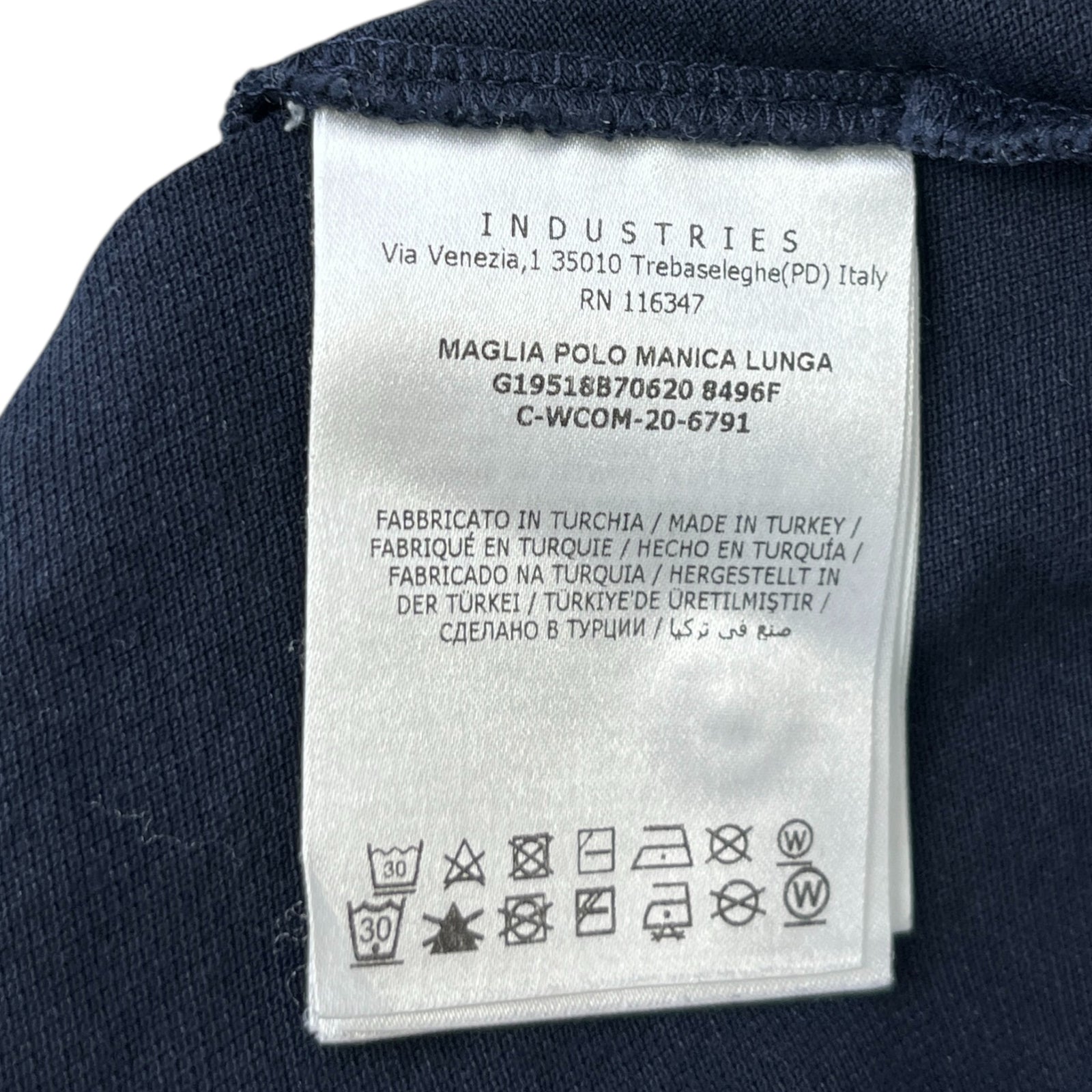 Men's Maglia Baby 6-9 Months Polo Shirt Navy Size XXS - Photo 7
