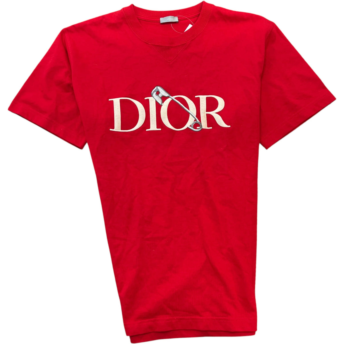 Men's Safety Pin T-Shirt Red Size XL - Photo 1