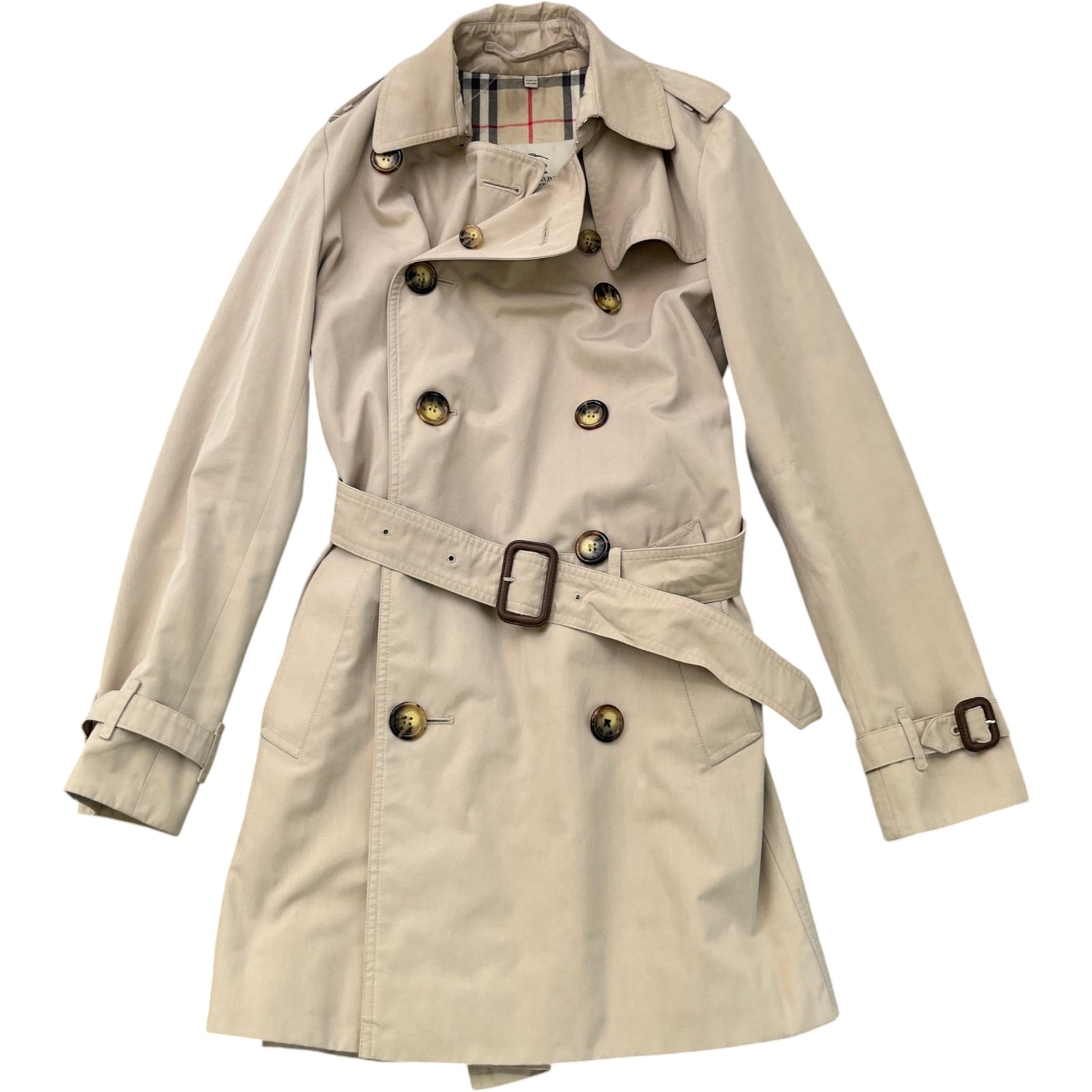 Women's Trench Coat Jacket Beige Size IT 38 / UK 6 - Photo 1