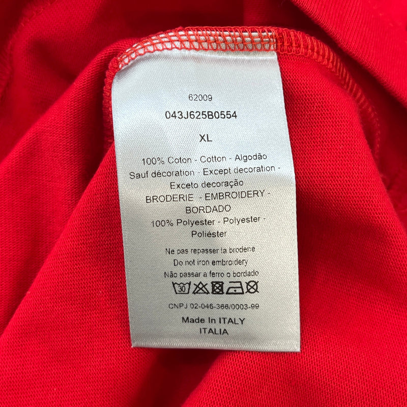 Men's Safety Pin T-Shirt Red Size XL