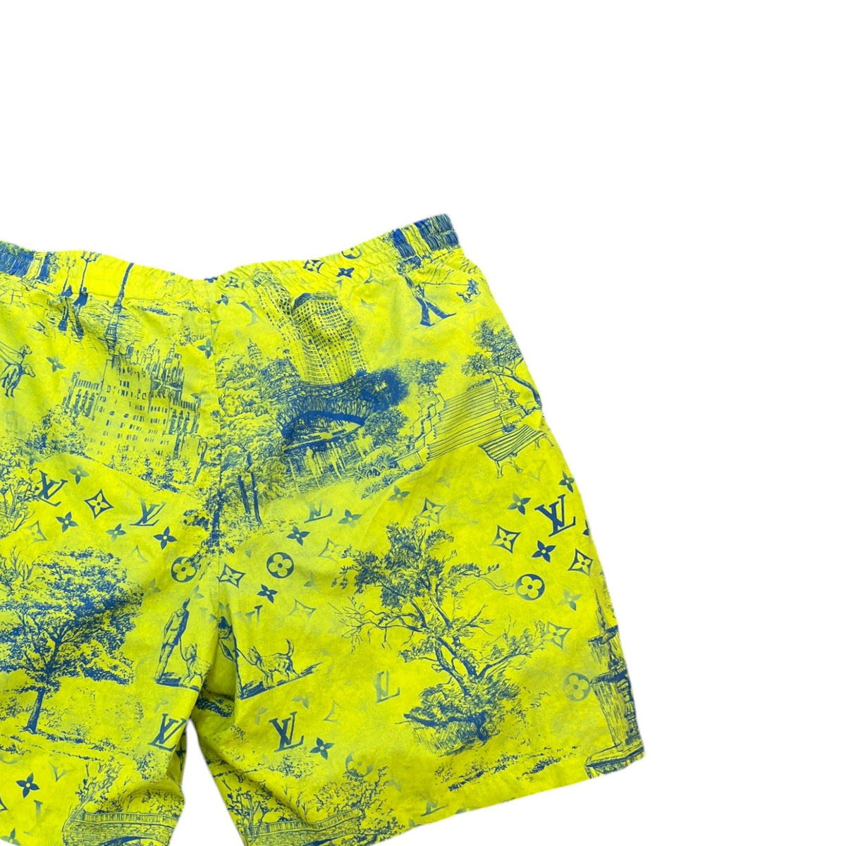 Men's Monogram Sketch Swim Shorts Green Size L / W34 - Photo 4