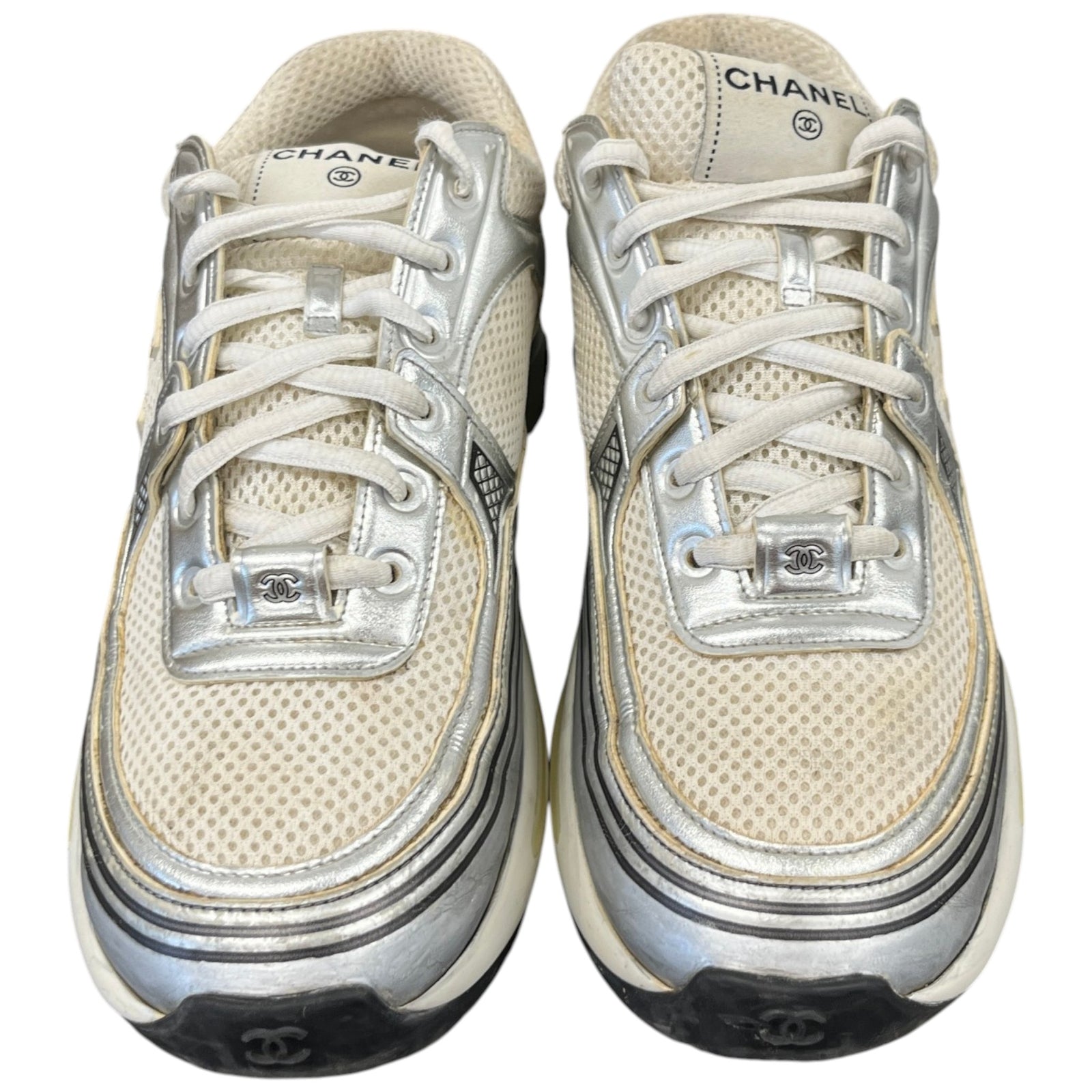 Women's CC Runner Low Trainers Silver Size UK 6.5 / EU 39.5 - Photo 6
