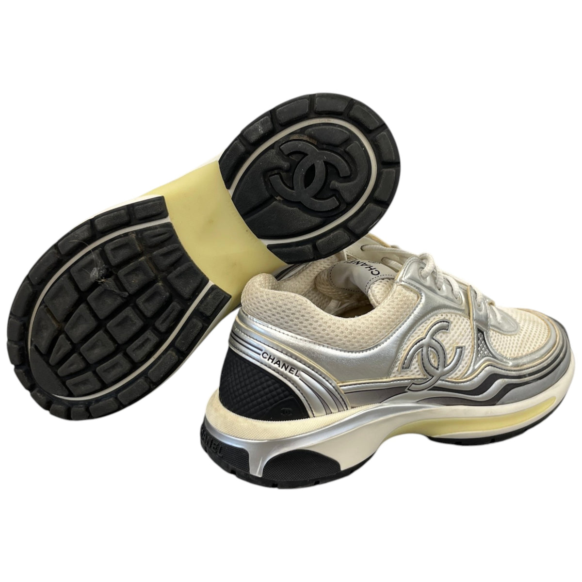 Women's CC Runner Low Trainers Silver Size UK 6.5 / EU 39.5 - Photo 10
