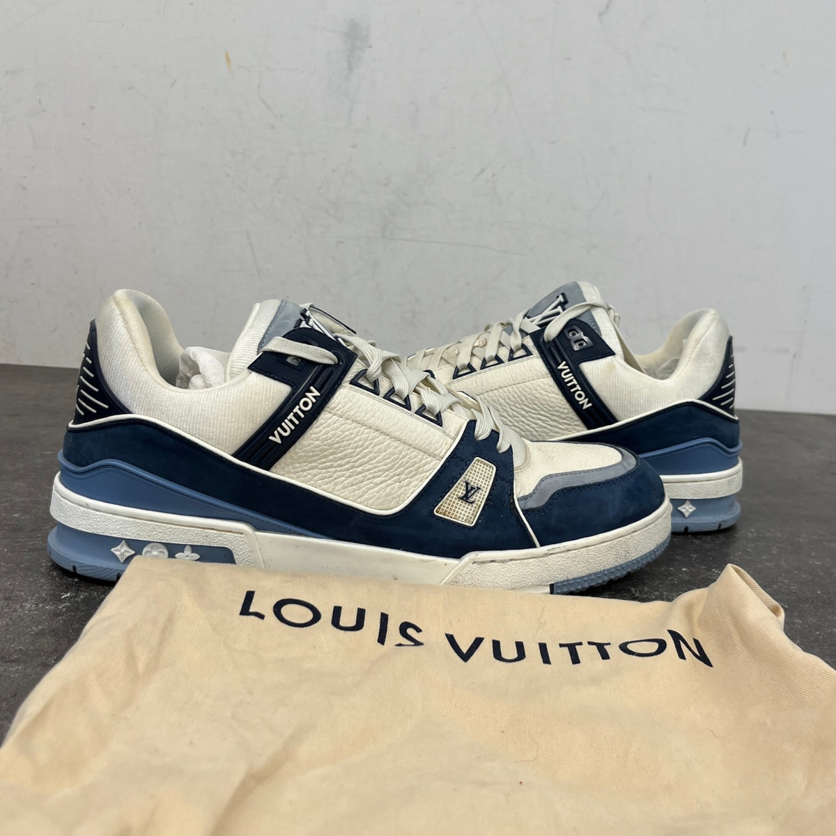 Men's LV Low Trainers White Size UK 10 / EU 44 - Photo 12
