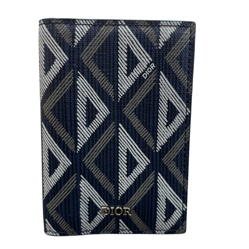 Men's Cd Diamond Bifold Wallet Navy