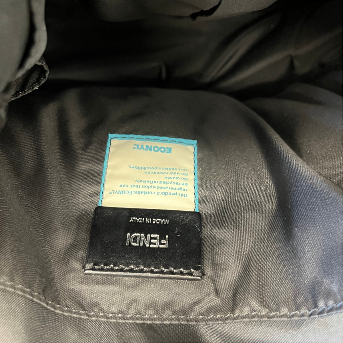 Women's FF Embossed Logo Baby Changing Travel Bag Black - Photo 11