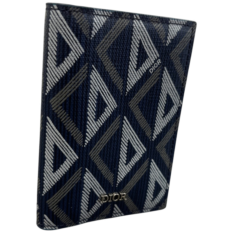Men's Cd Diamond Bifold Wallet Navy