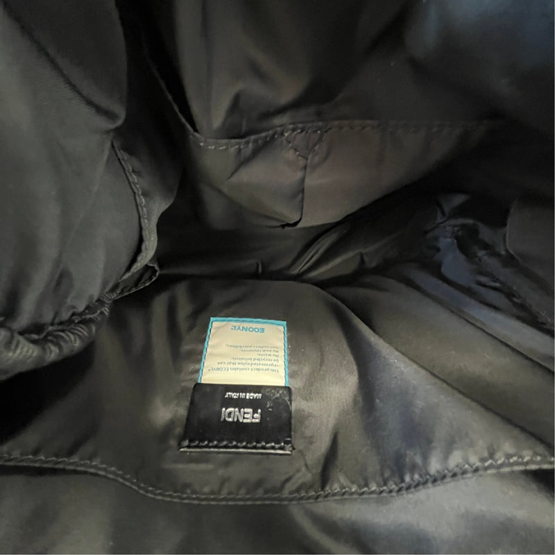 Women's FF Embossed Logo Baby Changing Travel Bag Black