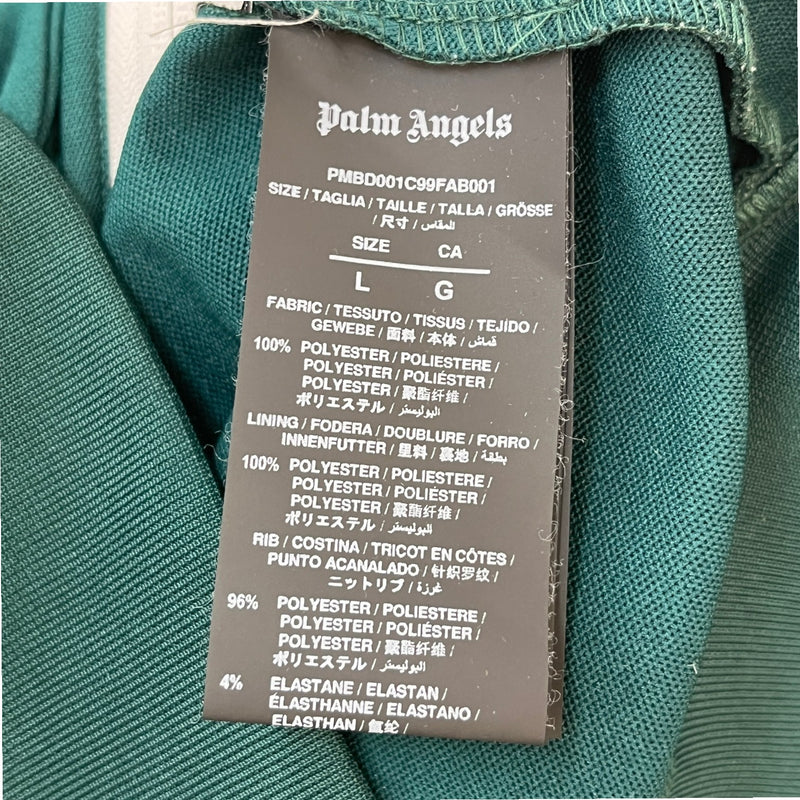 Men's Logo Print Track Jacket Green Size L