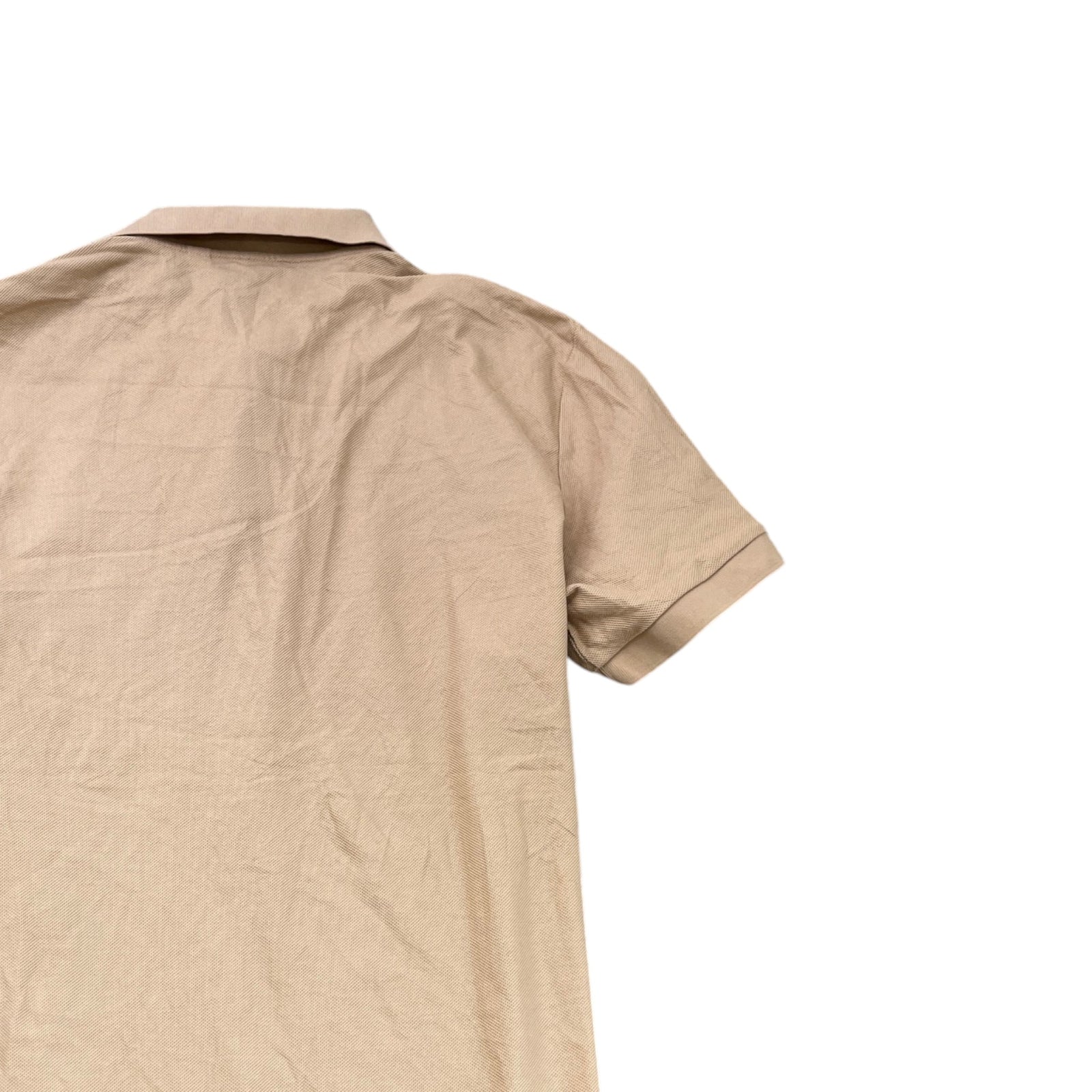 Men's Plain Polo Shirt Beige Size XXL - Photo 4