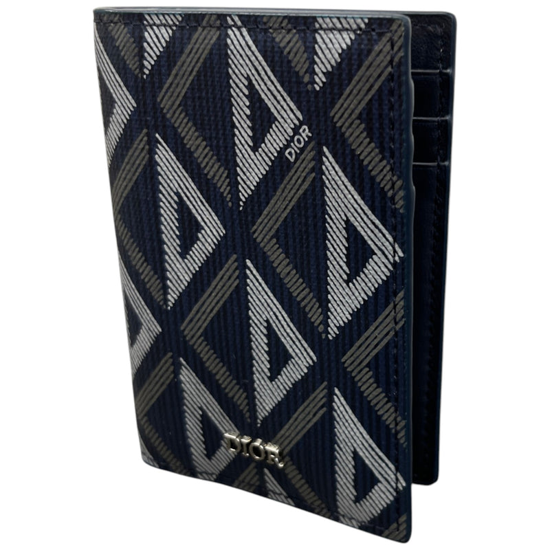 Men's Cd Diamond Bifold Wallet Navy