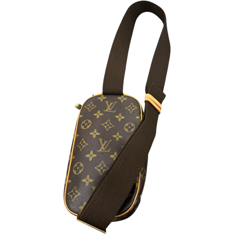 Women's Monogram Pochette Gange Crossbody Bag Brown