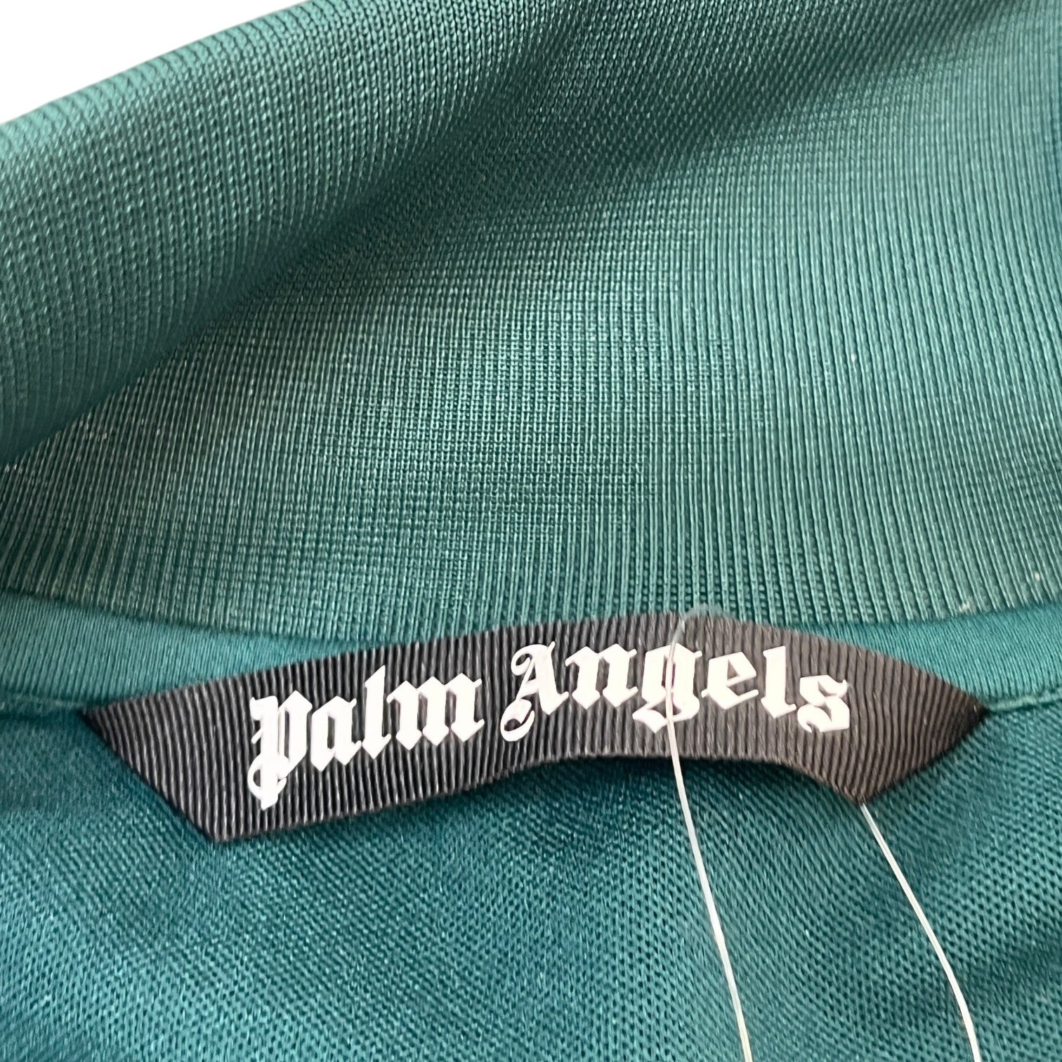 Men's Logo Print Track Jacket Green Size L - Photo 7