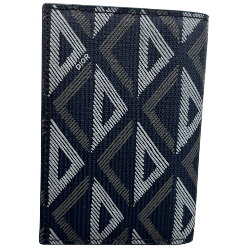 Men's Cd Diamond Bifold Wallet Navy