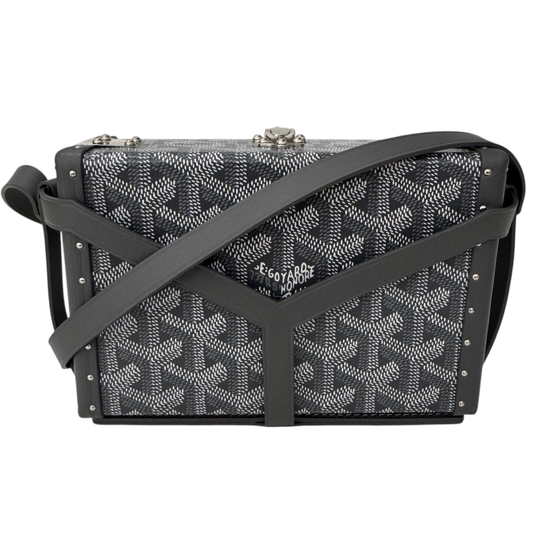Men's Goyardine Printed Trunk Bag Grey