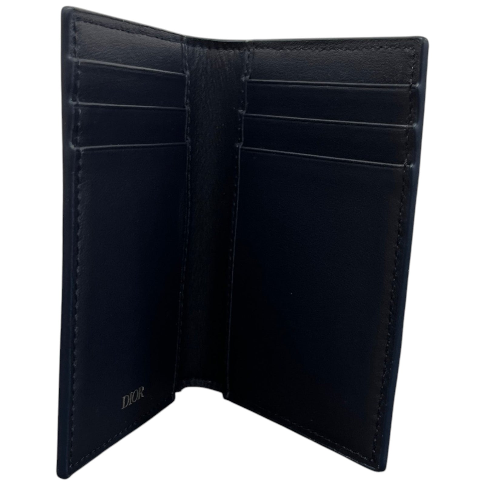 Men's Cd Diamond Bifold Wallet Navy - Photo 6