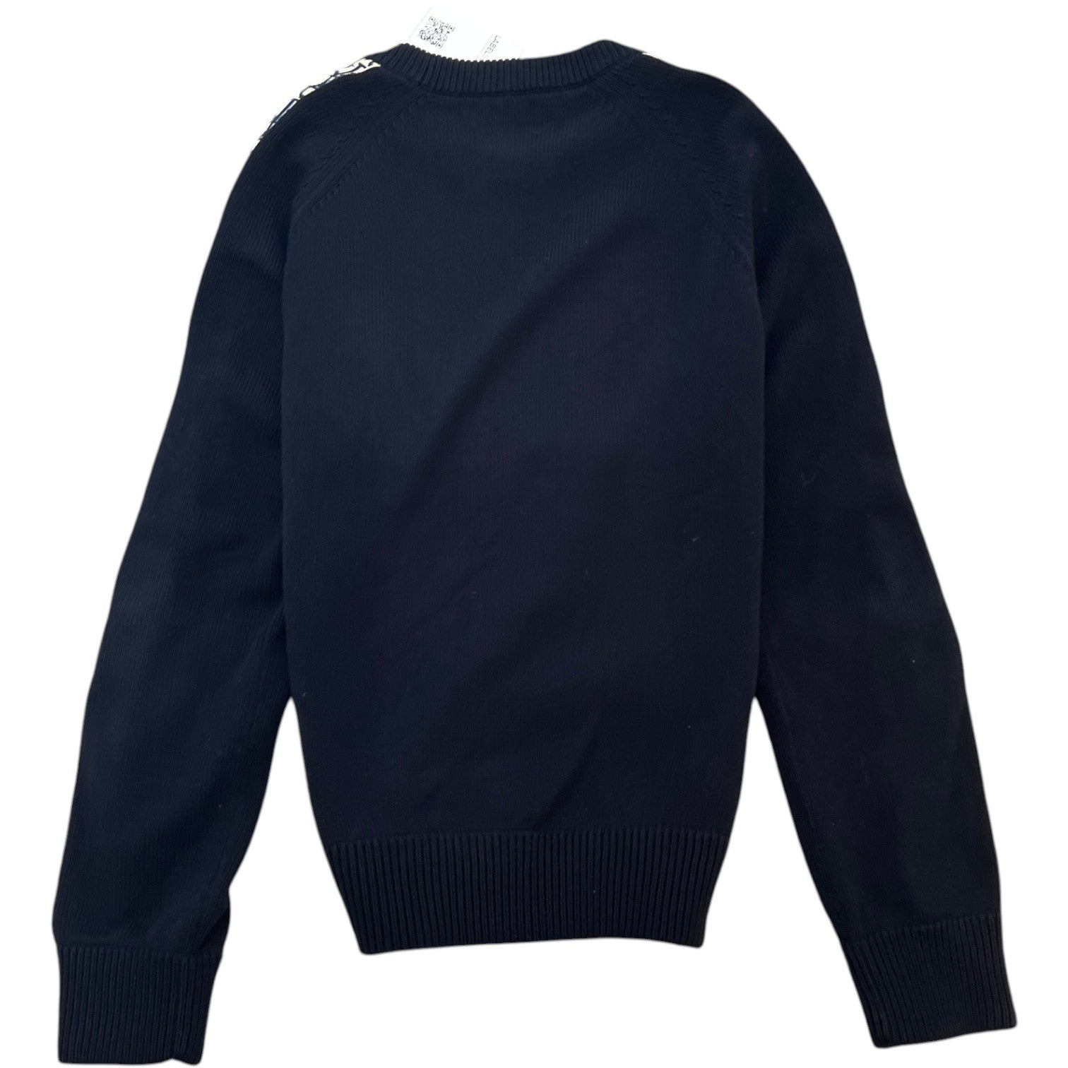 Men's Oblique Knit Sweatshirt Navy Size S - Photo 2