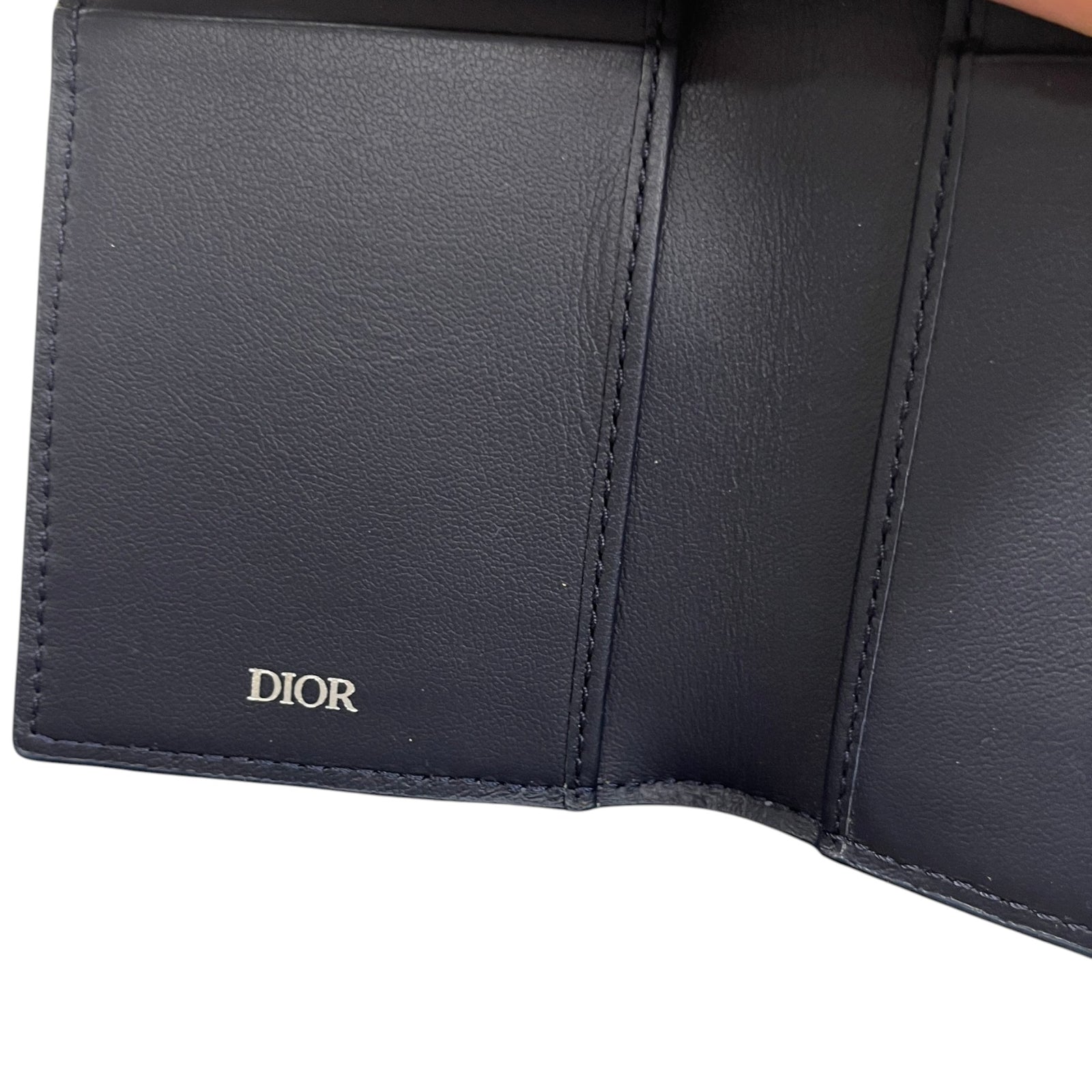 Men's Cd Diamond Bifold Wallet Navy - Photo 7