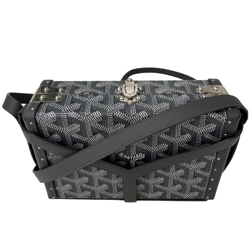 Men's Goyardine Printed Trunk Bag Grey