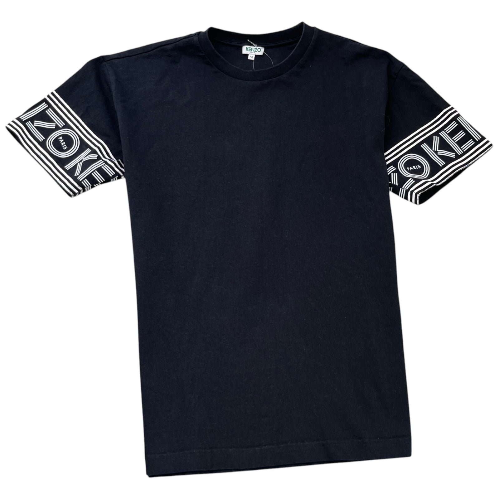 Men's Logo Print Short Sleeve Shirt Black Size M - Photo 1