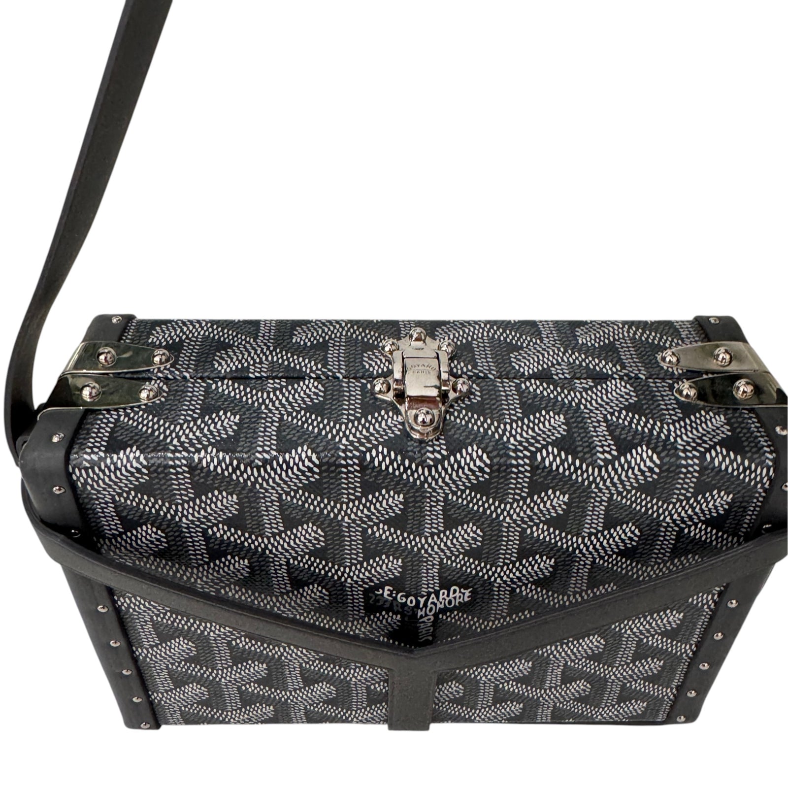 Men's Goyardine Printed Trunk Bag Grey - Photo 6