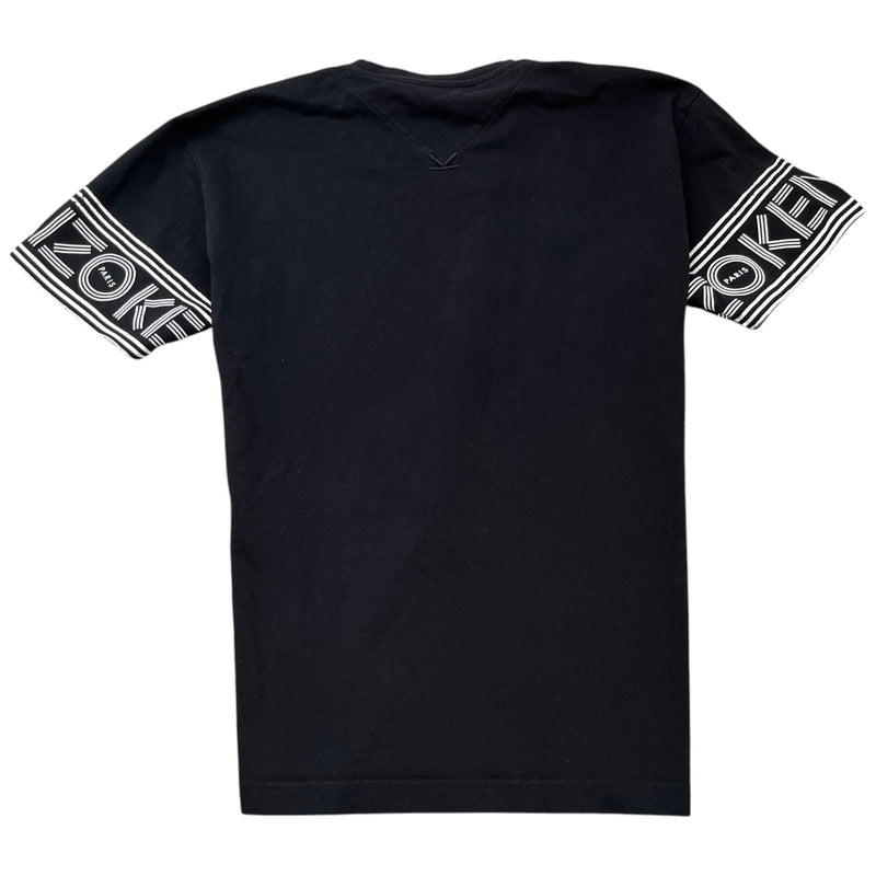 Men's Logo Print Short Sleeve Shirt Black Size M