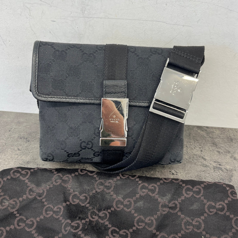 Men's Gg Supreme Belt Bag Black