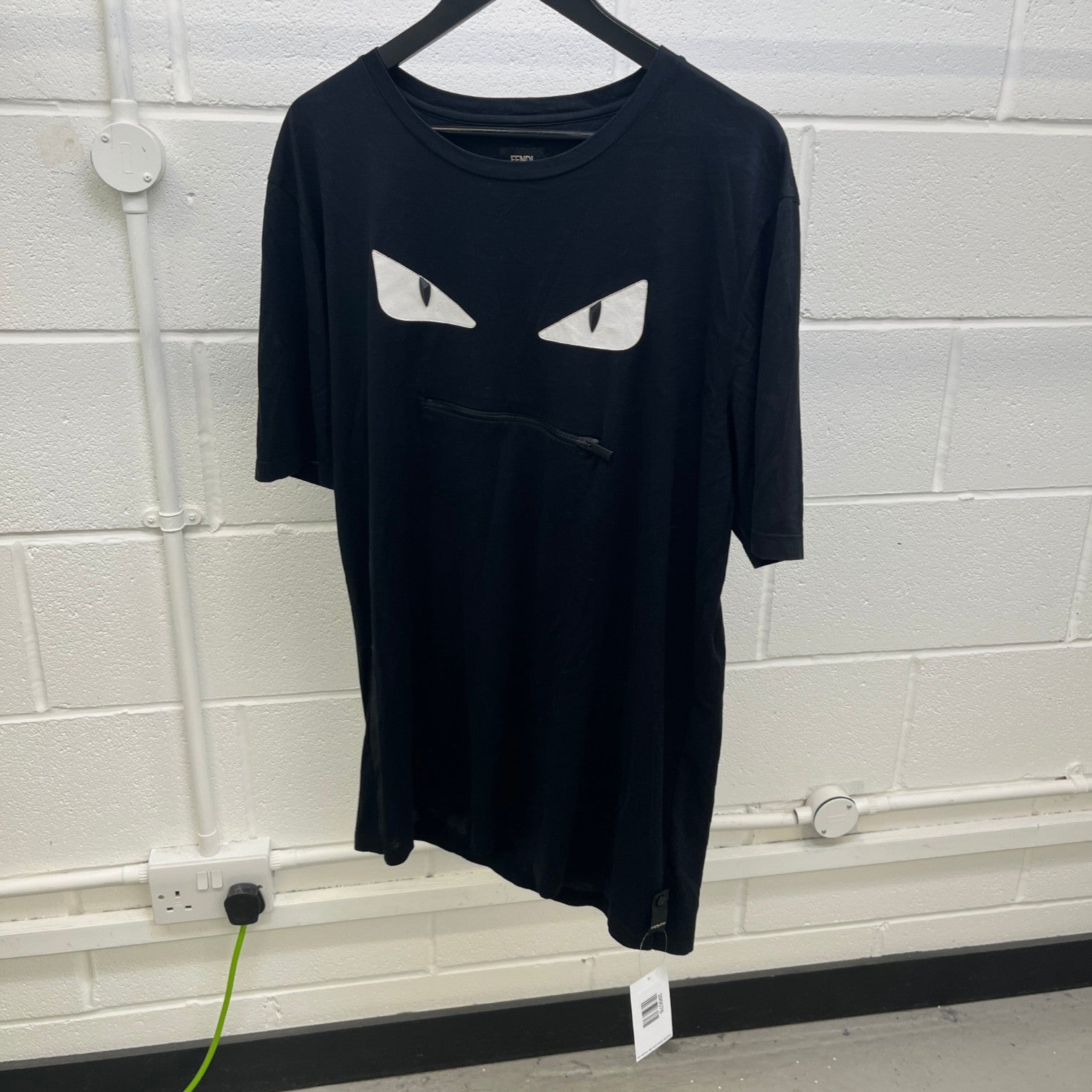 Men's Monster Eye T-Shirt Black Size 4XL - Photo 8