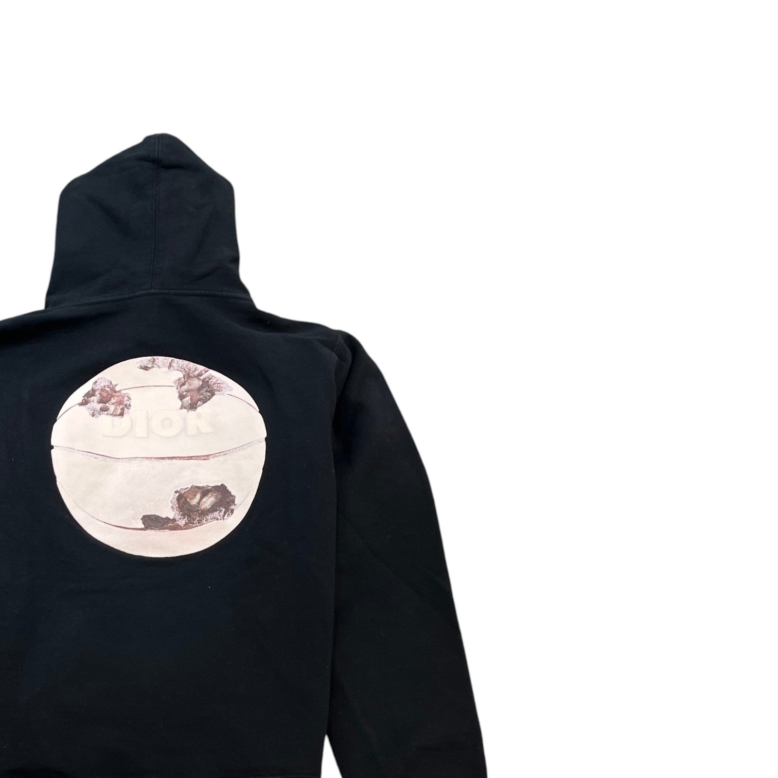 Men's Daniel Arsham Basketball Hoodie Black Size S - Photo 4