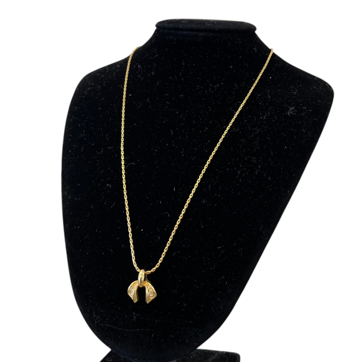 Women's Bow Pendant Necklace Gold - Photo 5