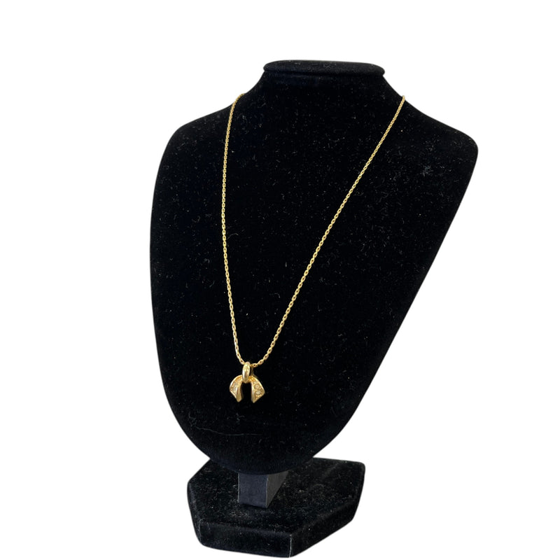 Women's Bow Pendant Necklace Gold