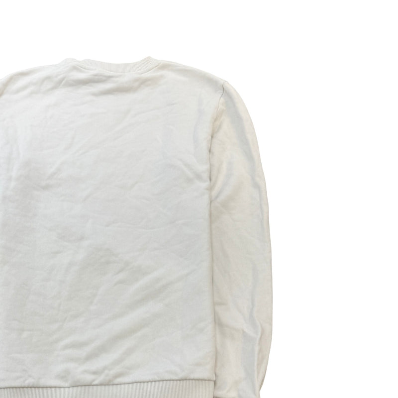 Men's Logo Print Sweatshirt White Size M