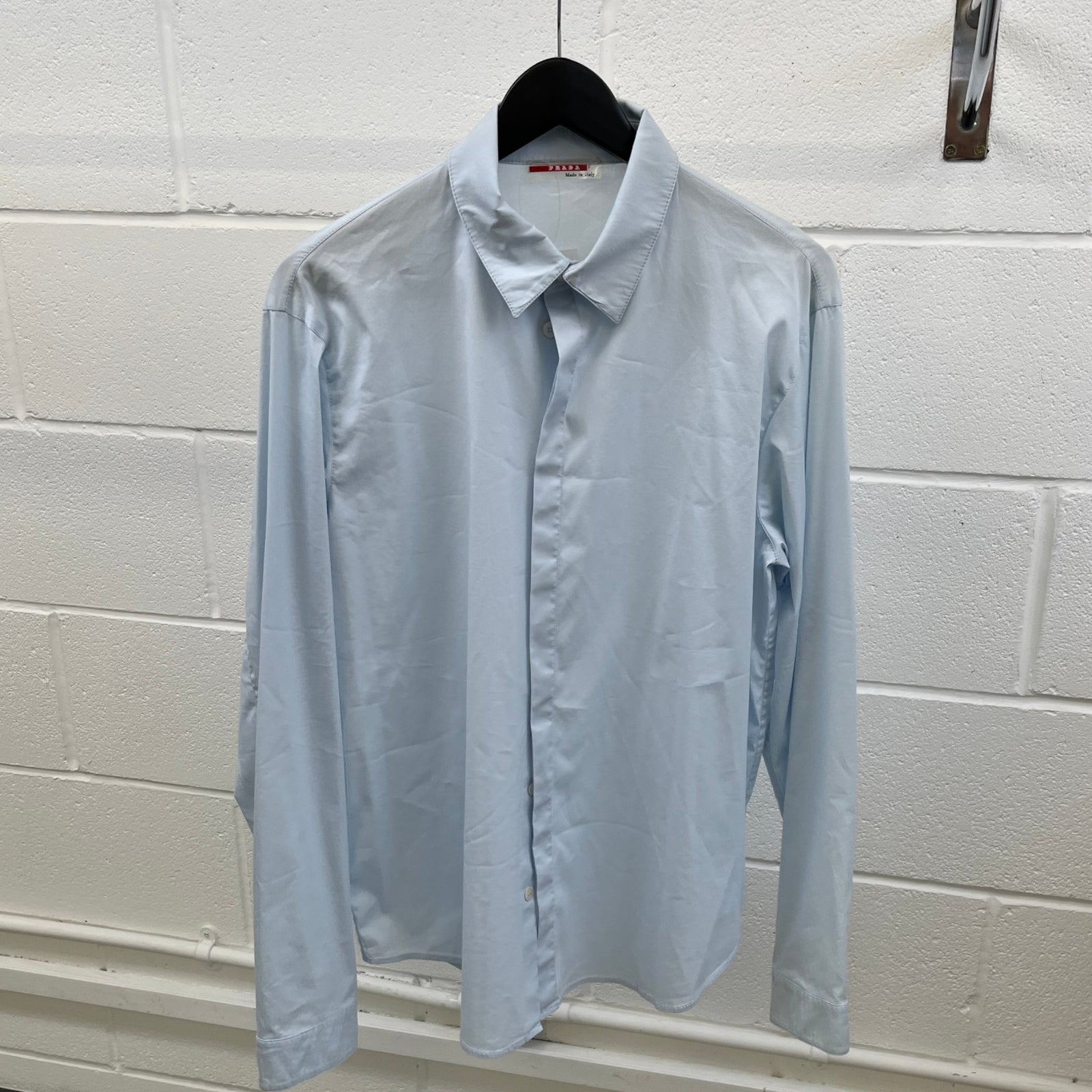 Men's Lina Rossa Long Sleeve Shirt Blue Size M - Photo 9