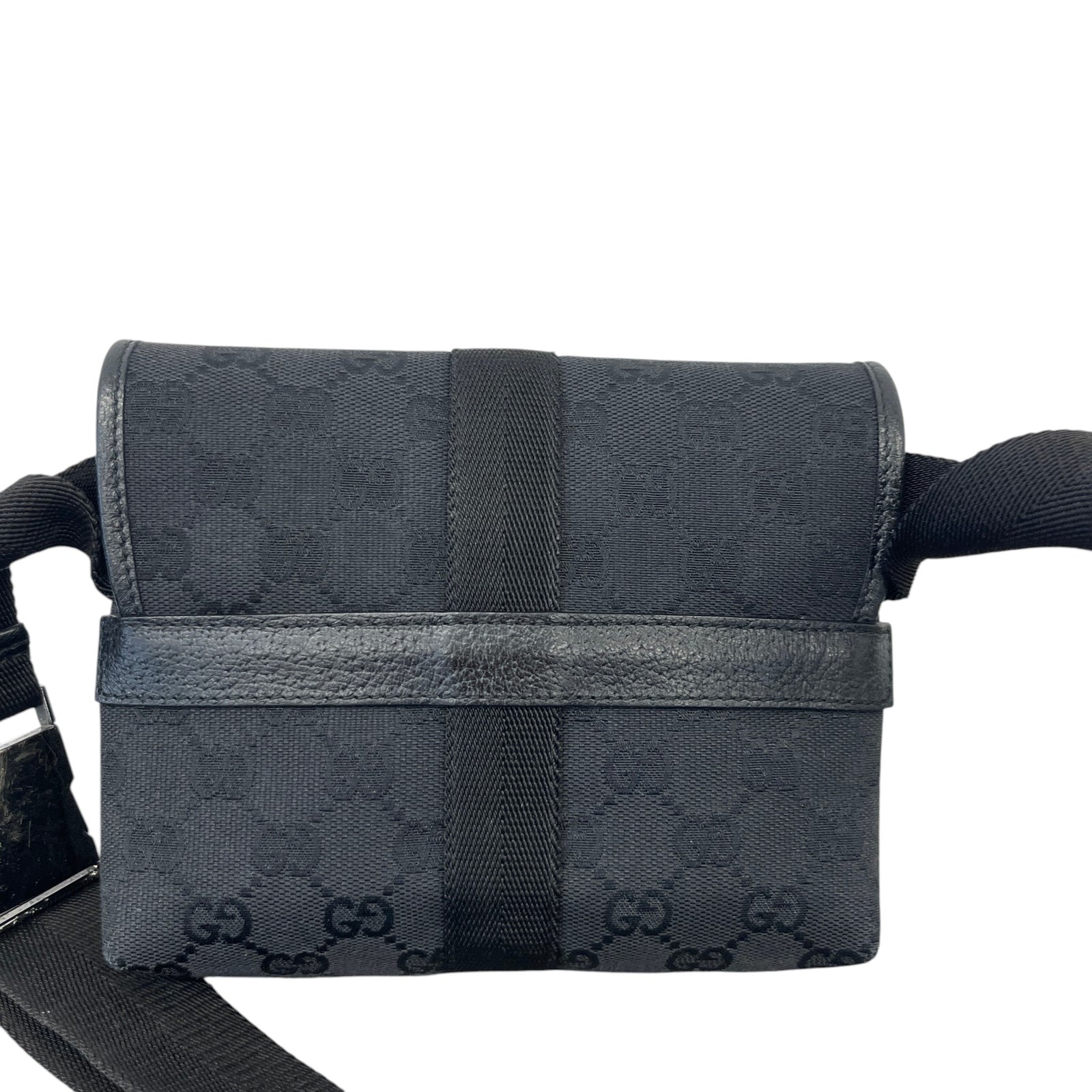 Men's Gg Supreme Belt Bag Black - Photo 2