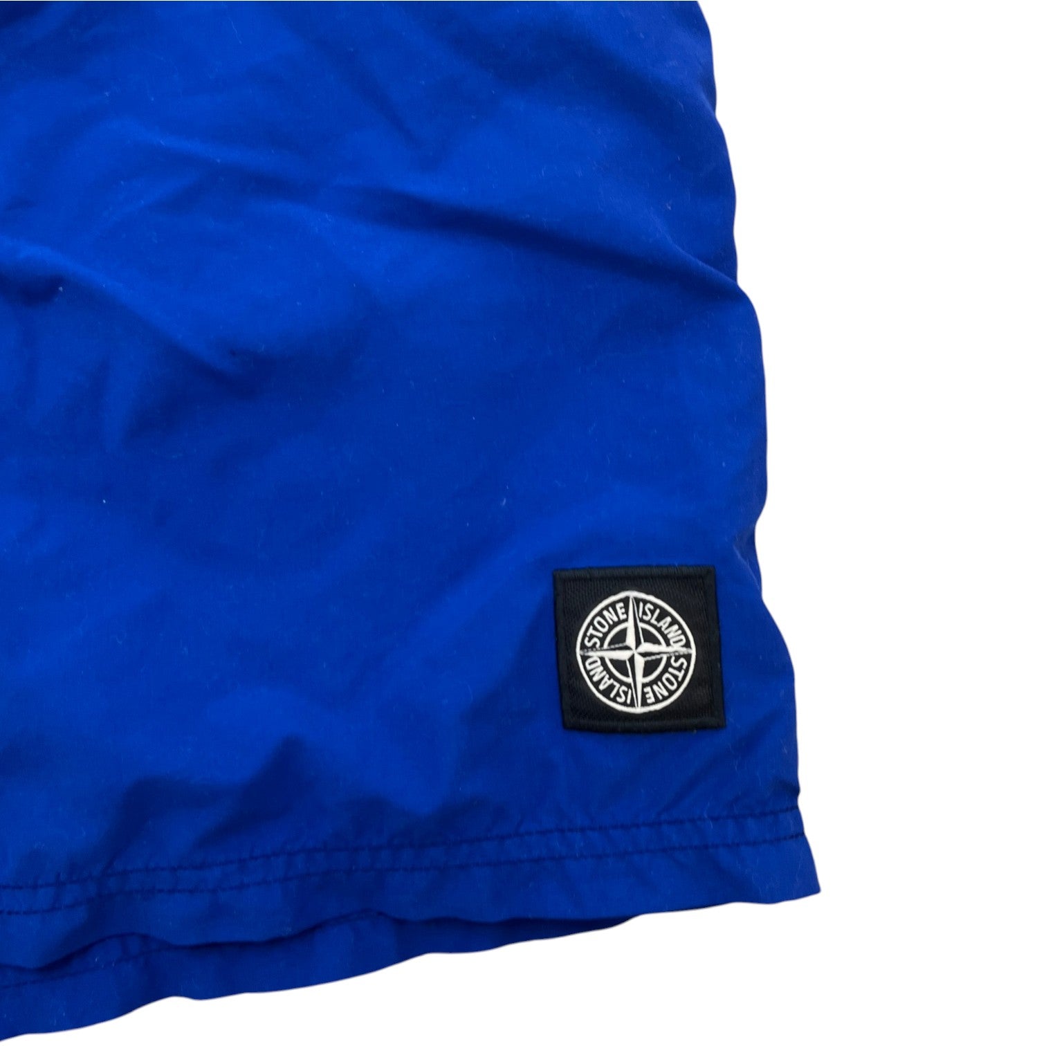 Men's Embroidered Logo Swim Shorts Blue Size M - Photo 5