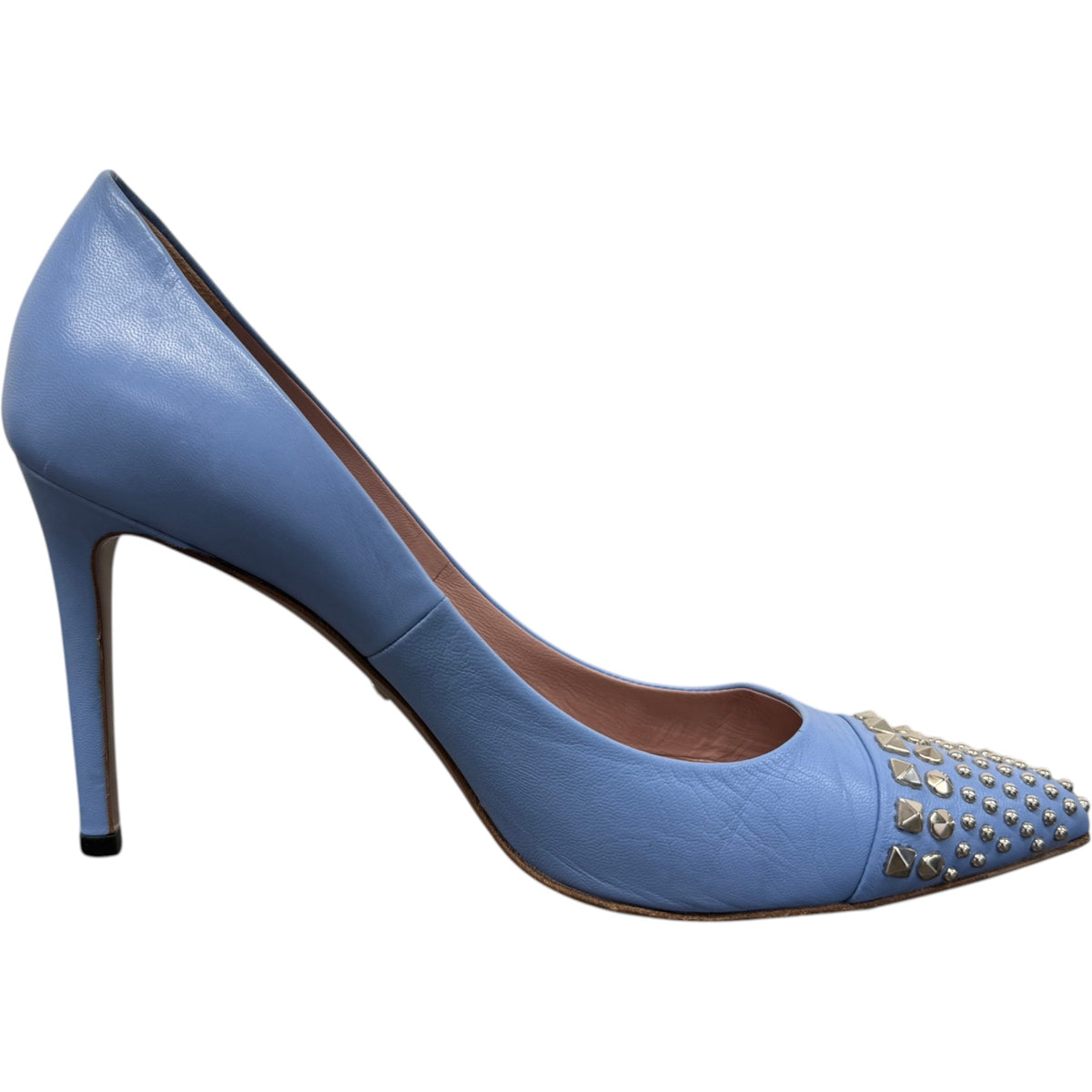 Women's Studded Pointed Toe Heels Blue Size UK 5 / EU 38 - Photo 5