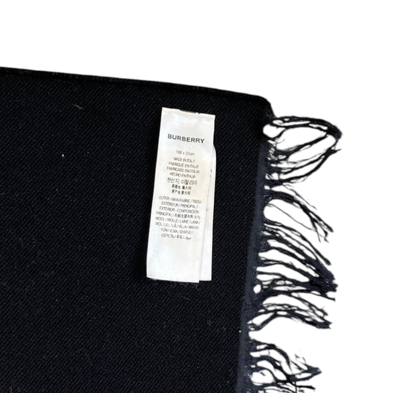 Men's Logo Wool Scarf Beige