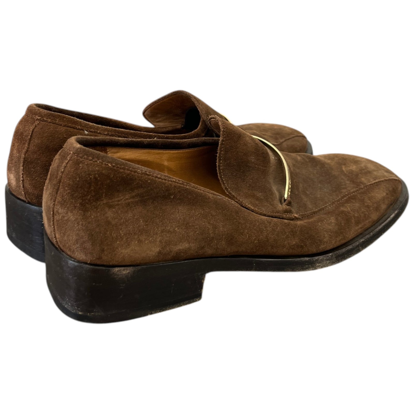 Men's Plaque Logo Loafers Brown Size EU 43.5 / UK 9.5 - Photo 8