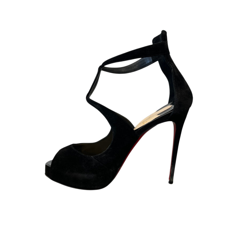 Women's Rosie 120 Veau Velours Heels Black Size UK 4 / EU 37