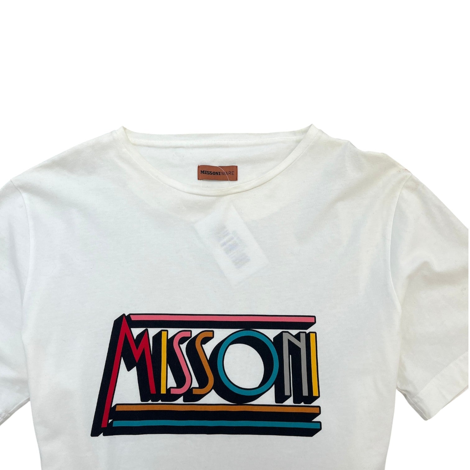 Men's Logo Print T-Shirt White Size S - Photo 5