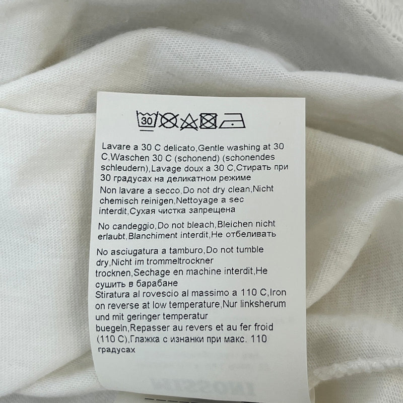 Men's Logo Print T-Shirt White Size S