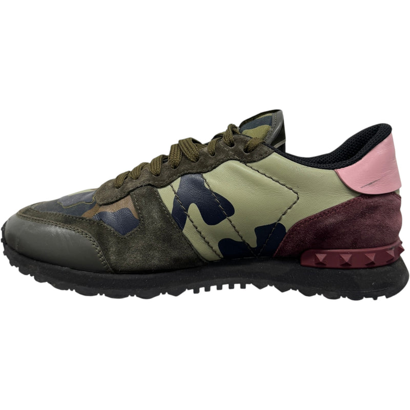 Men's Rockrunner Camouflage Low Trainers Green Size UK 6 / EU 40