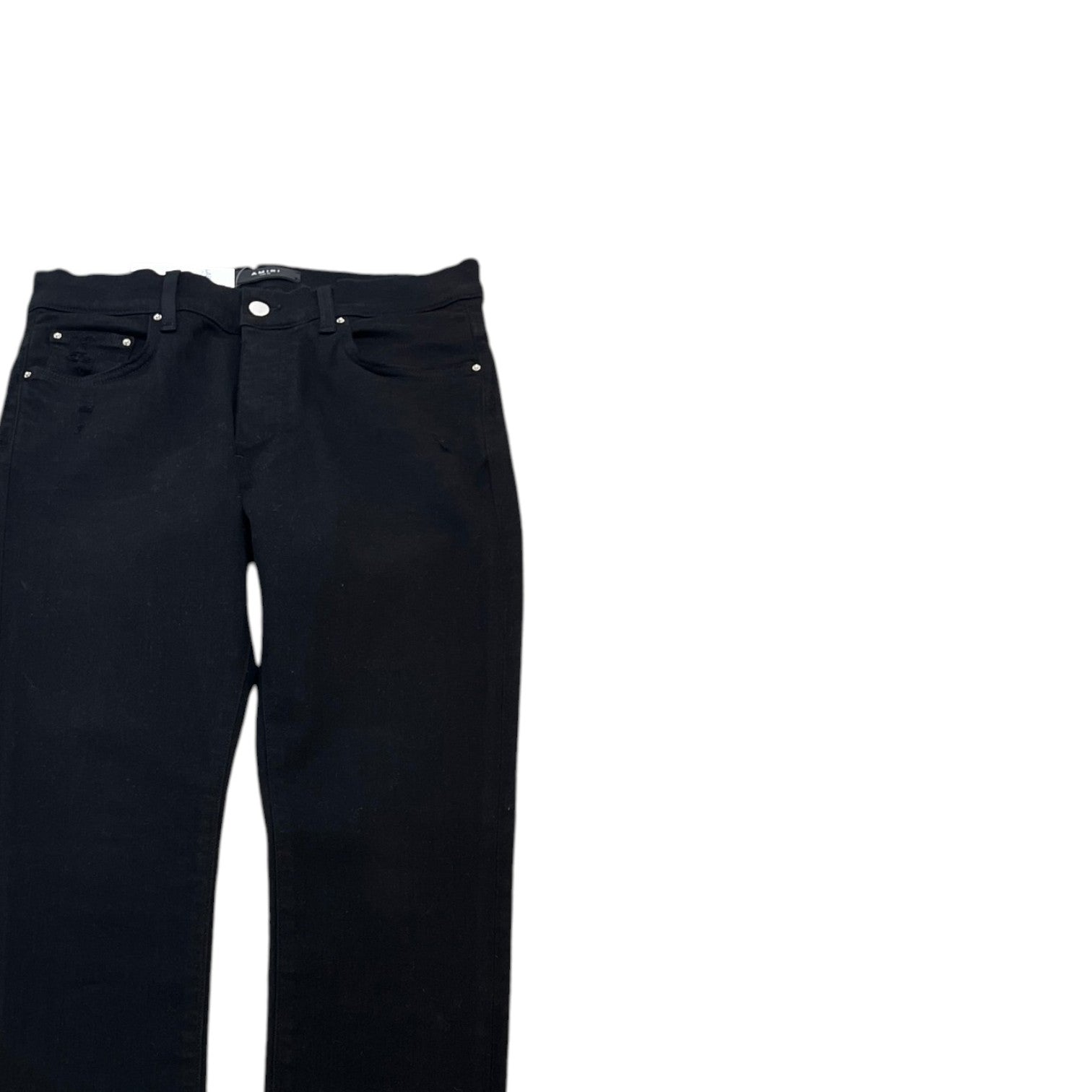 Men's Distressed Skinny Jeans Black Size Waist 32" - Photo 3